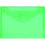 PP-Umschlag A6quer grün transparent