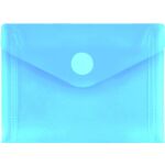 PP-Umschlag A7quer blau transparent