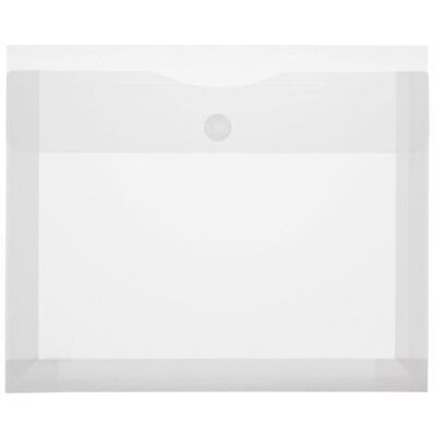 PP-Umschlag A4 quer, Dehnfalten 70mm, transparent klar, Klettverschluss