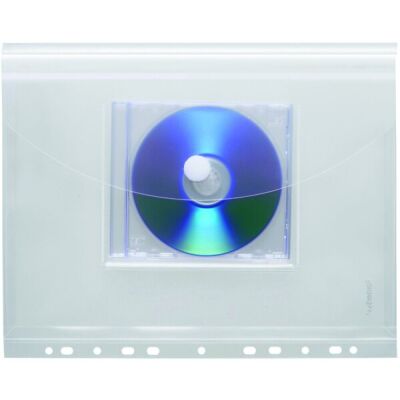 Umschlag, Dehnfalte, Abheftrand, CD farblos matt transparent