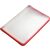 Transparent-Portfolio, A3, rot, Folie matt, mit Textil-Reißverschluss
