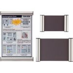 Türschild Clip 180x60mm, silber Franken # BS0601
