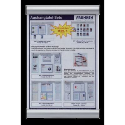 Türschild Clip 330x215mm, silber Franken # BS0605