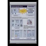 Türschild Clip 330x215mm, silber Franken # BS0605