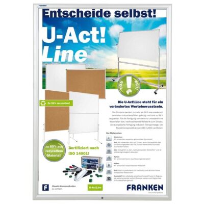 Bilderwechselrahmen Outdoor abschließbar, Alu-Klapprahmen,