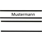 Franken Namensschild magnetisch, 15x60mm, Packung...