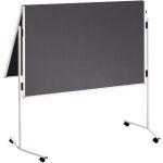 Moderationswand 2x75x120cm klappbar, beidseitig Filz
