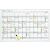 Jet Kalender 60x90cm für handschr. Eintr.in Tagesfelder 13x57mm