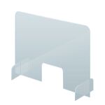 Transparente Schutzwand, (B x H): 70 x 85 cm, Acrylglas