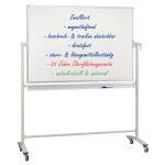 Stativ-Drehtafel 120 x 90 cm, antimikrobiell, emailliert,...