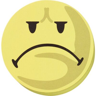 Moderationskarten 10cm # UMZ10S3 100 Stück, Gesicht negativ, gelb