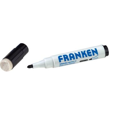 Whiteboardmarker MagWrite schwarz Rundspitze 1-3mm mit Schwamm