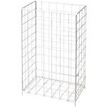 Sammelkorb aus Drahtgeflecht Metall weiß