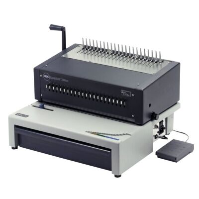Spiralbindegerät CombBind C800Pro grau/schwarz, bindet 450 Blatt stanzt 20 Blatt