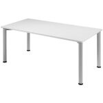 Schreibtisch B1600xT800mm Lichtgrau/weißalu,...