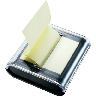 Spender für Z-Notes 75 x 75mm schwarz inkl. 1 Block mit 50 Blatt