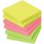 Haftnotiz, 75 x 75mm, 80 Blatt, Brillantgelb, Brillantpink