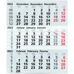 3-Monats-Ersatzkalendarium für Edelstahlkalender, 3...