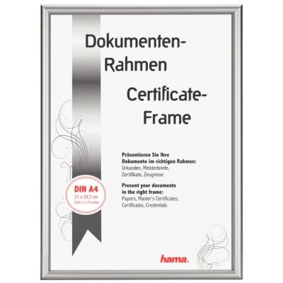 Bilderrahmen Detroit, Alu, 21 x 29,7 cm, silber