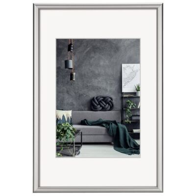 Bilderrahmen Detroit, Alu, 70 x 100 cm, silber