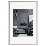 Bilderrahmen Detroit, Alu, 70 x 100 cm, silber