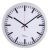 DCF-Funkwanduhr, Bahnhof, silber, Durchmesser: 30 cm