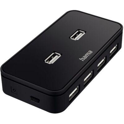 USB-Hub, 7 Ports, USB 2.0, 480 Mbit/s inkl. Kabel und Netzteil