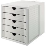 Schubladenbox SCHRANK-SET KARMA, A4, 5 Schubladen...