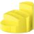 Schreibtisch-Köcher Rondo gelb 9 Fächer, 140x140x109mm, Kunststoff