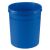 Papierkorb GRIP mit Rand, 18 l, blau, 2 Griffmulden, extra stabil