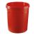 Papierkorb GRIP mit Rand, 18 l, rot, 2 Griffmulden, extra stabil