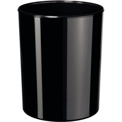 Papierkorb Elegance schwarz 20 Liter, hochglänzend