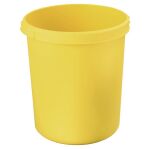 Papierkorb KLASSIK, gelb, 30 Liter, mit Griffrand und...