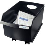 Papier Container LOGO Drive 25l, schwarz, ohne Rollen u....