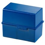 Karteibox A6 quer f.400 Karten blau 165x95x143mm