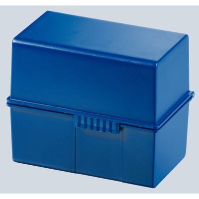 Karteibox A7 quer f.300 Karten blau 121x74x101mm