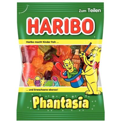 HARIBO Phantasia 200g, Fruchtgummi Mischung mit Schaumzucker teilweise mit Cola-Geschmack