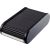 Visitenkartenbox schwarz H6218095 mit Rollverschluß und Gummifüßen