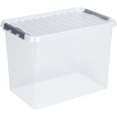 Kunststoff-Box 62 Liter, transparent, 400 x 600 x 340 mm,