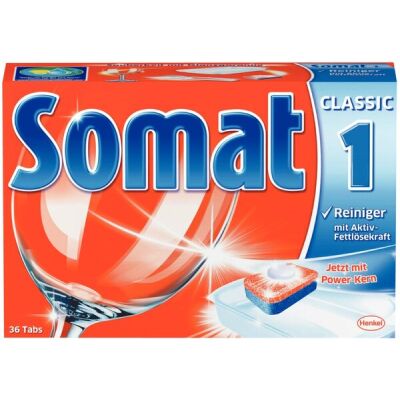 Somat Classic Tabs 36 Stück Maschinen-Tabs für Spülmaschinen