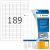 Ablösbare Etiketten 25,4 x 10 mm, 4.725 Etiketten, weiß, matt, haftend, Packung à 25 Blatt