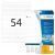 Ablösbare Etiketten 96 x 10 mm, 1.350 Etiketten, weiß, matt, haftend, Packung à 25 Blatt