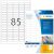 Power-Etiketten 37 x 13 mm, 2125 Etiketten, weiß, extrem stark haftend, aus Papier, 85 Stück/Blatt, Packung à 25 Blatt