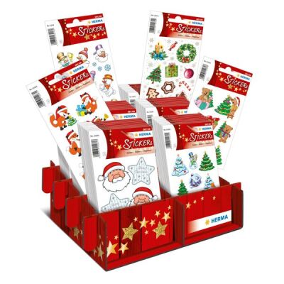 Schmucketikett Sortiment DECOR, Weihnachtsklassiker, 60 Packungen à Display