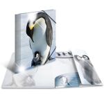 Sammelmappe Glossy Tiere A4, PP,  Pinguine