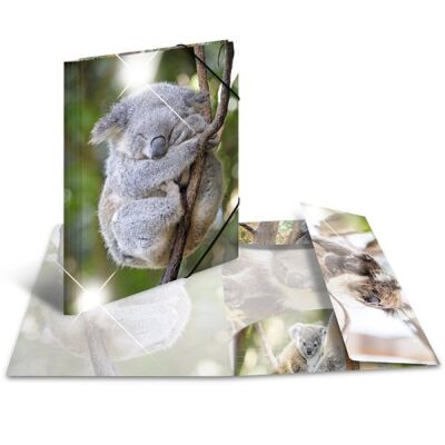 Sammelmappe Glossy Tiere A3, PP,  Koala
