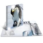 Sammelmappe Glossy Tiere A3, PP,  Pinguine