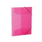 Sammelmappe A3, PP, transluzent pink