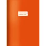 Kartonheftschoner A4, orange, mit Beschriftungsetikett