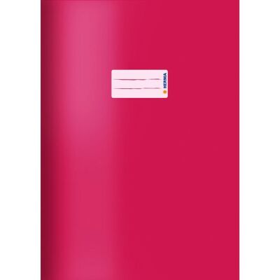 Kartonheftschoner A4, pink, mit Beschriftungsetikett
